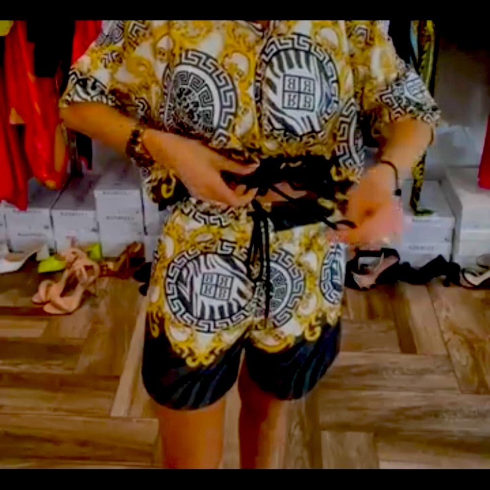 Roberta Biagi short sleeve sweatshirt and shorts